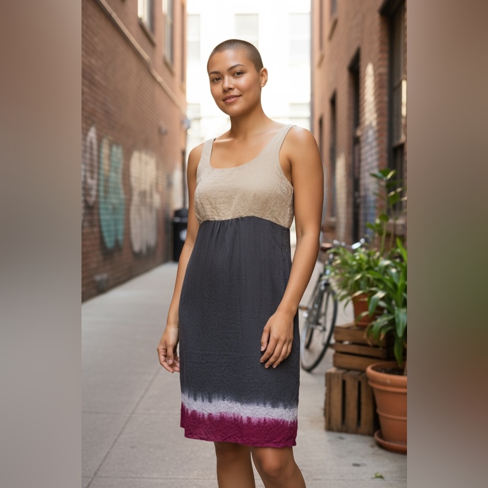 💯 Silk Skirt, Linen/Cotton Bodice